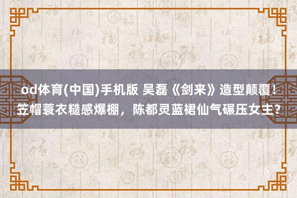 od体育(中国)手机版 吴磊《剑来》造型颠覆！笠帽蓑衣糙感爆棚，陈都灵蓝裙仙气碾压女主？