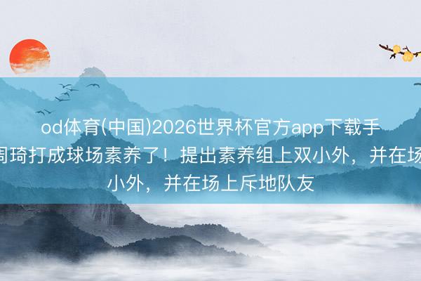 od体育(中国)2026世界杯官方app下载手机版 G3把周琦打成球场素养了！提出素养组上双小外，并在场上斥地队友