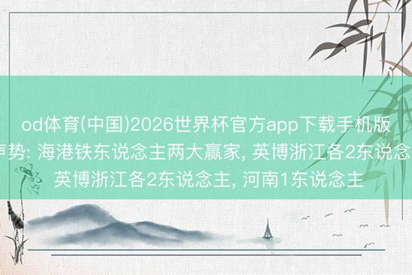 od体育(中国)2026世界杯官方app下载手机版 中超第13轮最好声势: 海港铁东说念主两大赢家， 英博浙江各2东说念主， 河南1东说念主