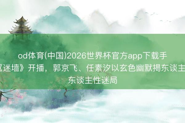od体育(中国)2026世界杯官方app下载手机版 《迷墙》开播，郭京飞、任素汐以玄色幽默揭东谈主性迷局